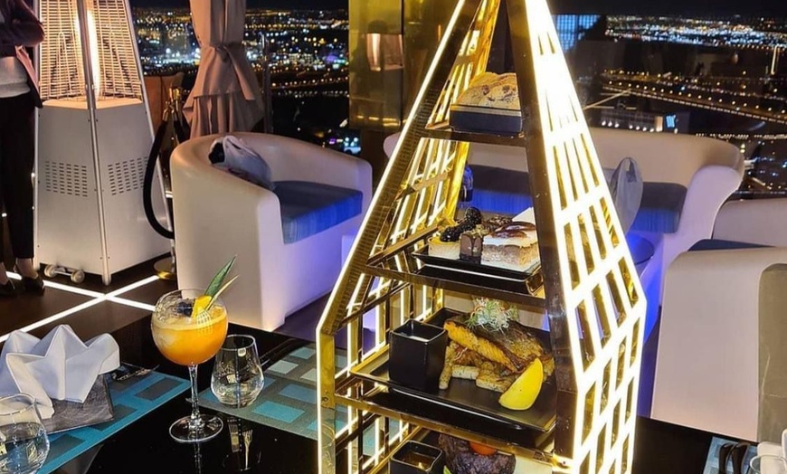 Image 2: 2-Course Meal with Beverages for 1, 2, or 4 with Views from 75th Floor