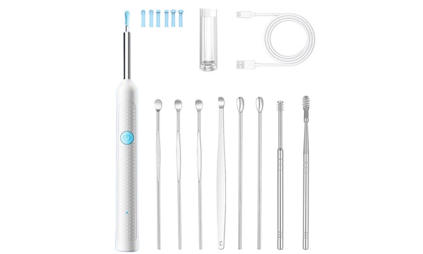 Image 3: 1080P WiFi Ear Wax Removal Kit with 6 LED lights