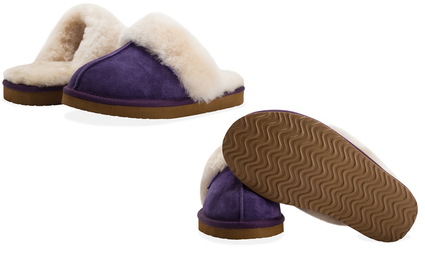 Image 9: Women's Sheepskin-Lined Slippers