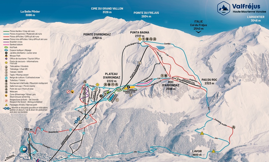 Image 19: Forfait de ski pour 1 ou 6 jours entre deux stations mythiques