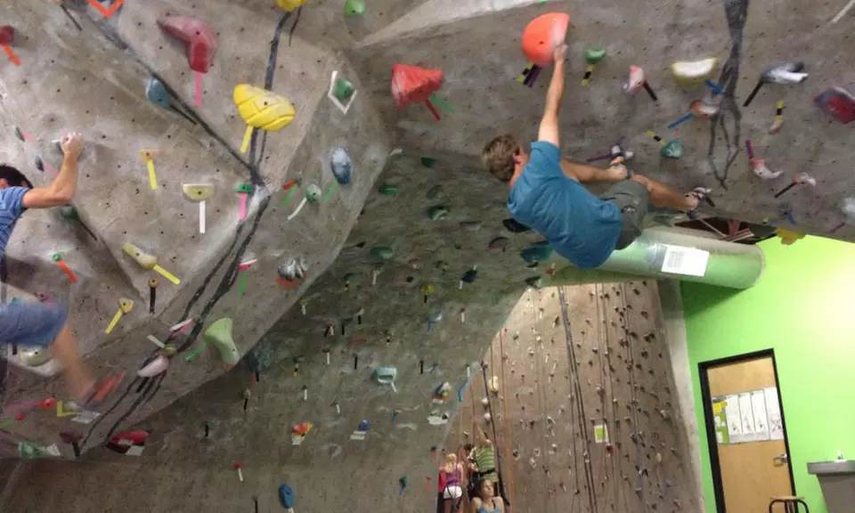 Try indoor climbing with a 3-visit punch card plus gear rental