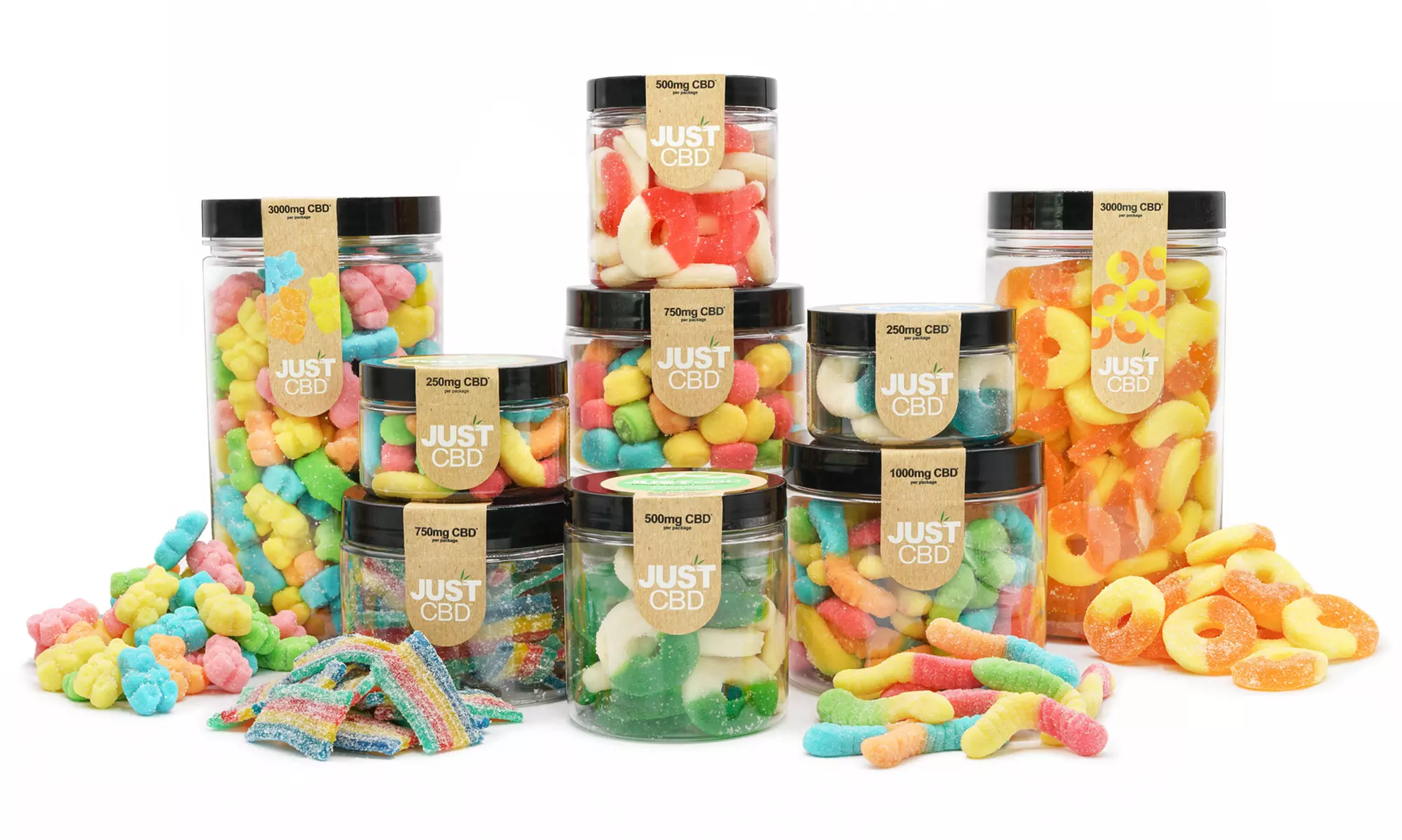 CBD Gummies from JustCBD (250mg-3000mg) - Primary Image