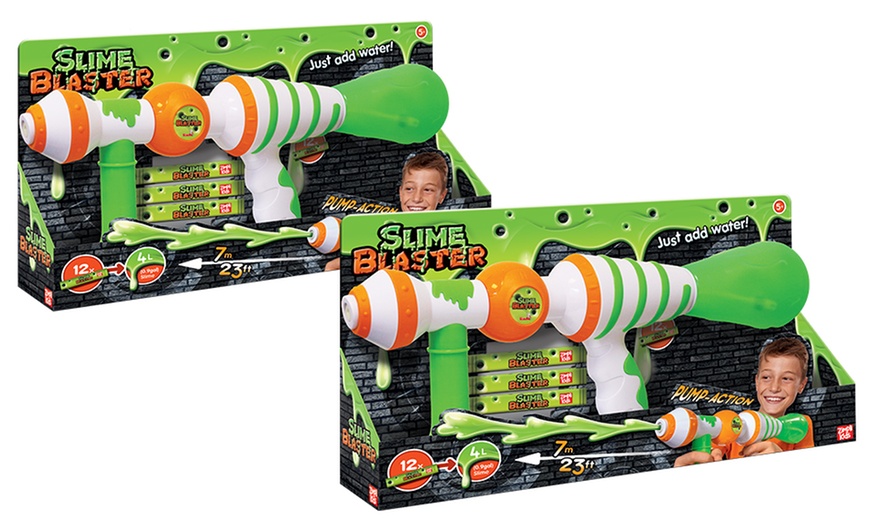 Image 5: Slime Blaster Gun with 12 Sachets