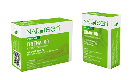 2 Integratori alimentari Natgreen® Dima100 e Drena100