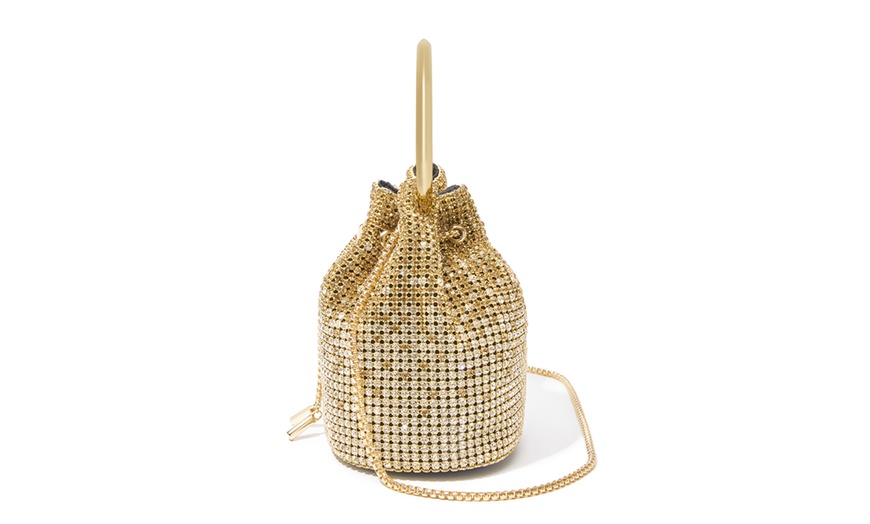 Image 19: Damen-Abendtasche mit Strasssteinen