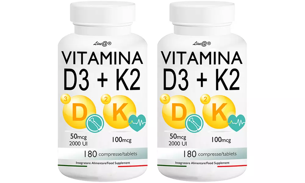 60, 120, 180 ou 360 compléments alimentaires de vitamines D3 et K2 de Lineadiet - Image 5