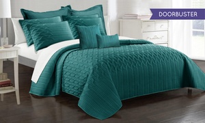 9-Piece Interlaced Comforter Set 