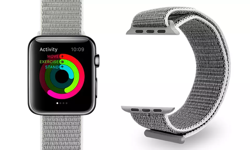 Bracelet en nylon de la marque Aquarius pour montre connectée - Second Medium