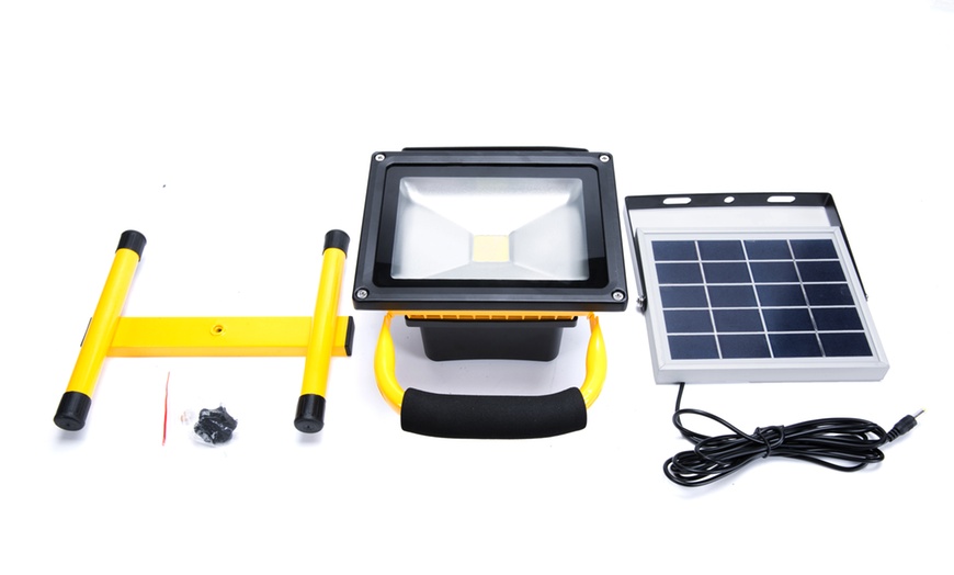 Image 13: Solar-Powered LED Work Light