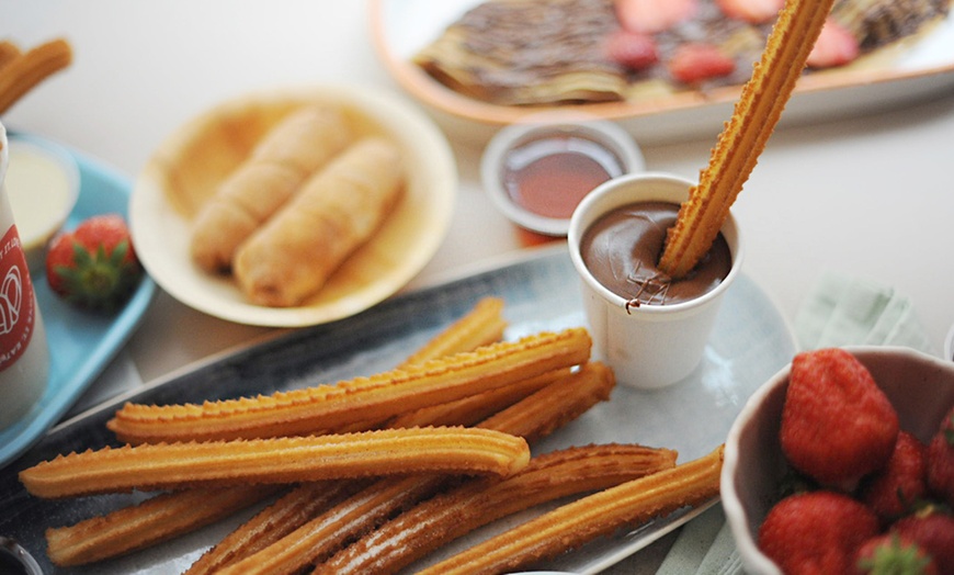 Image 6: Churros with Spanish Hot Chocolate with a Choice of Hot Drink 