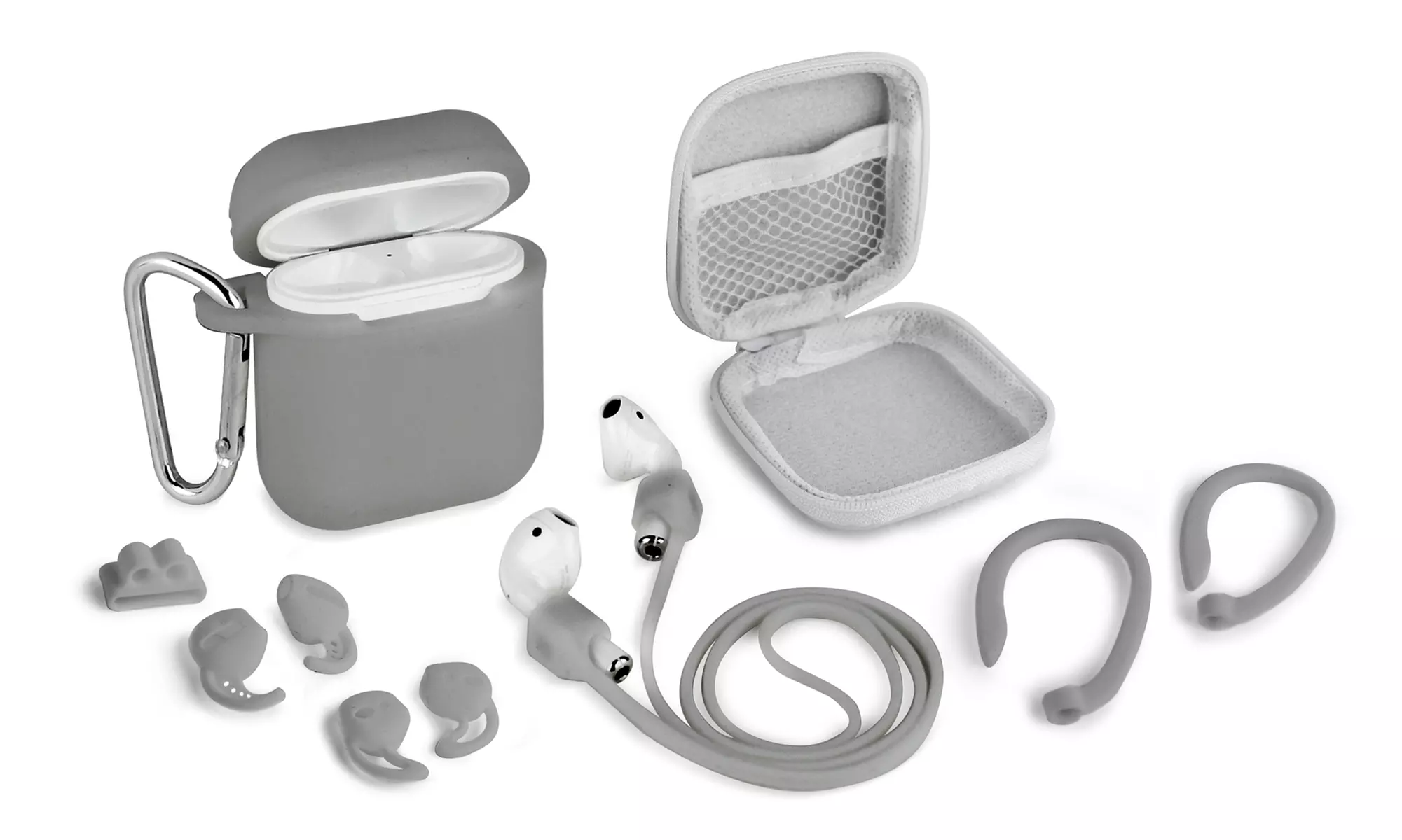Aduro Case Cover & Accessory Pack for AirPods 1 & 2 (8-Piece) - Second Medium