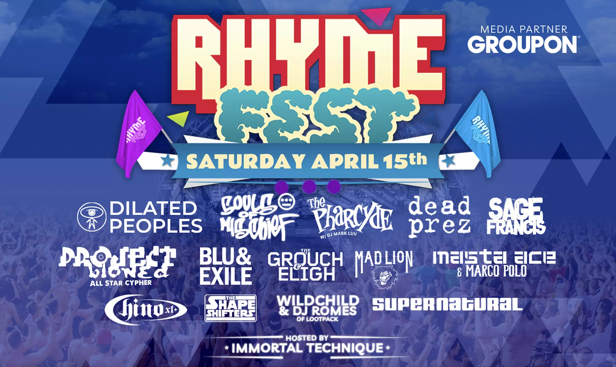 Rhymefest LA W/ Dilated Peoples, Souls of Mischief, The Far Side, Dead Prez, Blu & Exile and More on April 15 at 12 pm - Primary Image