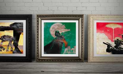 Framed Banksy Sci-Fi Print