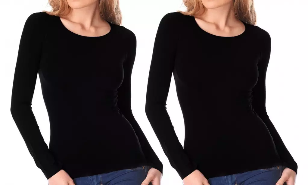 Set da 1, 2 o 3 maglie da donna con fodera in pile