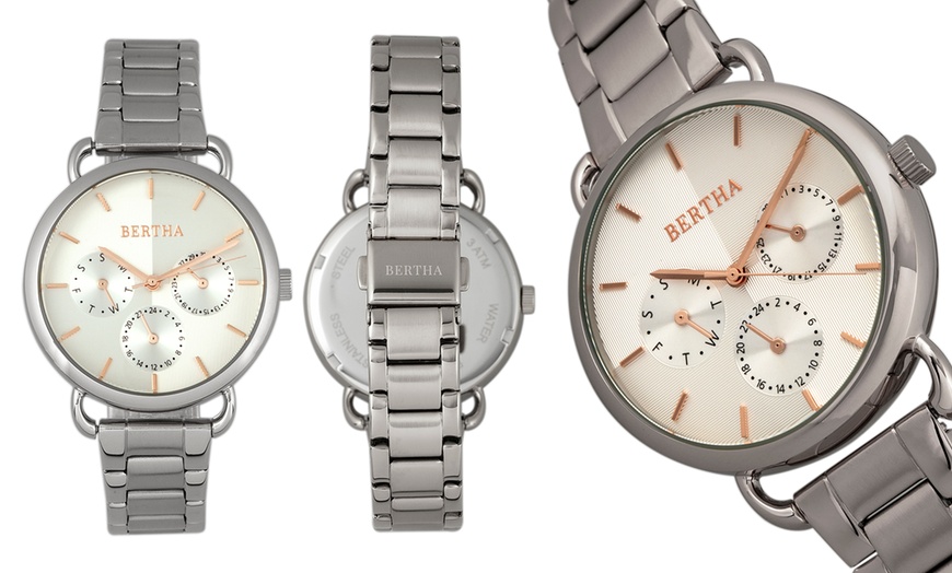 Image 2: Montre "Bertha Gwen" avec jour et date