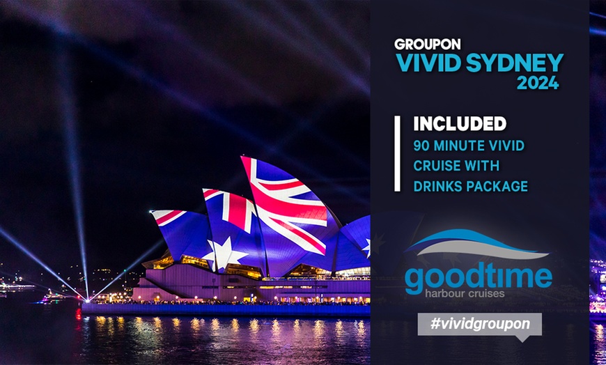 Image 1: Vivid Cruise with Drink by Good Time Harbour Cruises