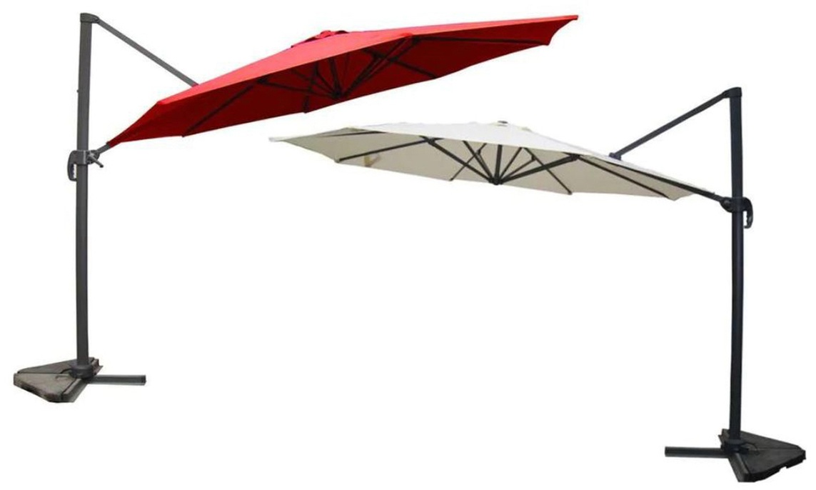 Parasol déporté rond rotatif 360° Targa de Kocoon Paris