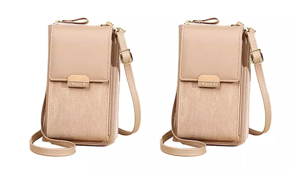 Sac à bandoulière pour téléphone en cuir PU