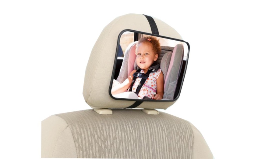 Image 4: Shatterproof Baby Car Back Seat Mirror