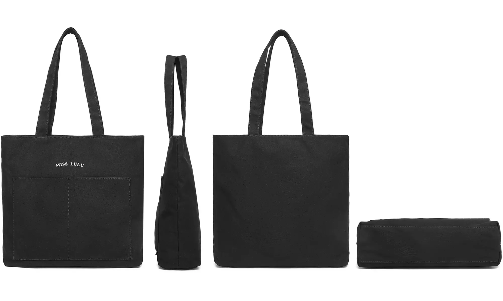 Daily Use Canvas Shoulder Bag Lage Capacity Shopping Bag Casual Bag