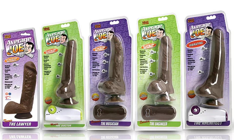 Average Joe Dildo Collection with Non-Vibrating, Vibrating, and Self Heating Options - Primary Image
