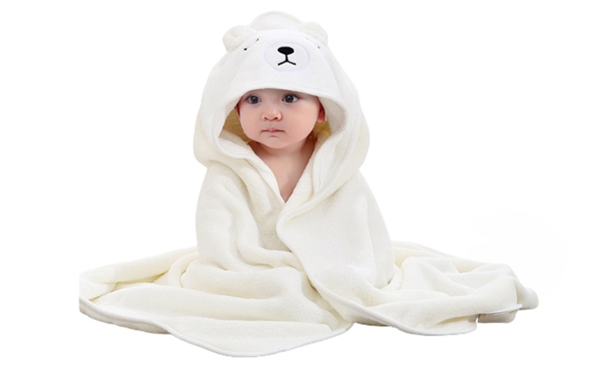 Image 4: Animal Hooded Baby Bath Towel