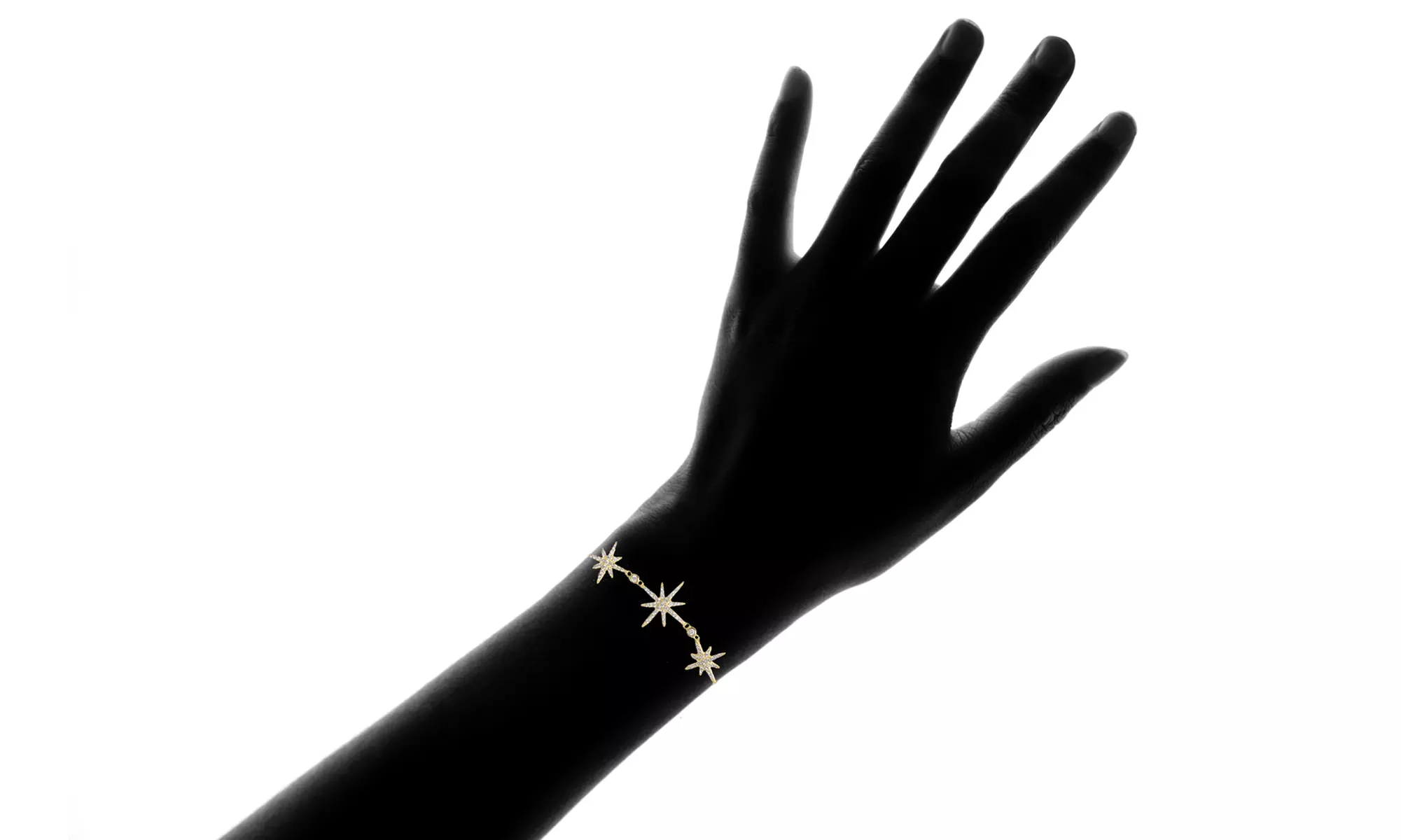 Triple Star Gazer Bracelet with Swarovski Crystals (Multiple Options) - Image 3