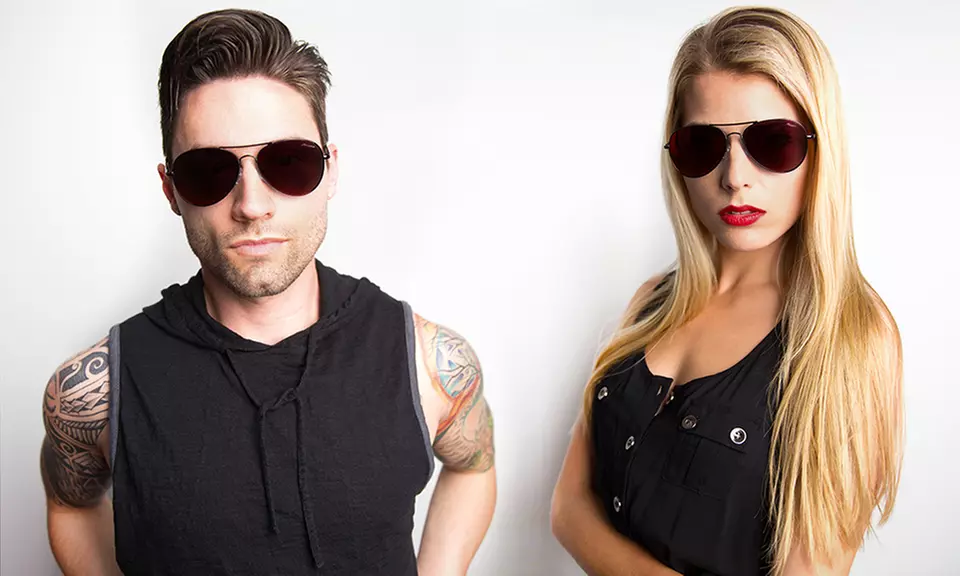 Rogue Eyewear Red Polarized Aviator Sunglasses for Men and Women - Primary Image