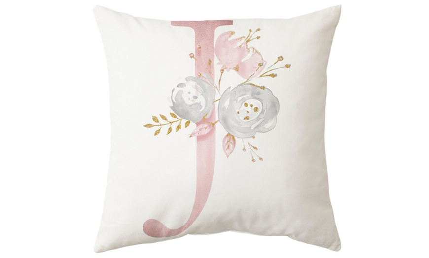 Image 15: Pink Letter Pillow Cushion Cover