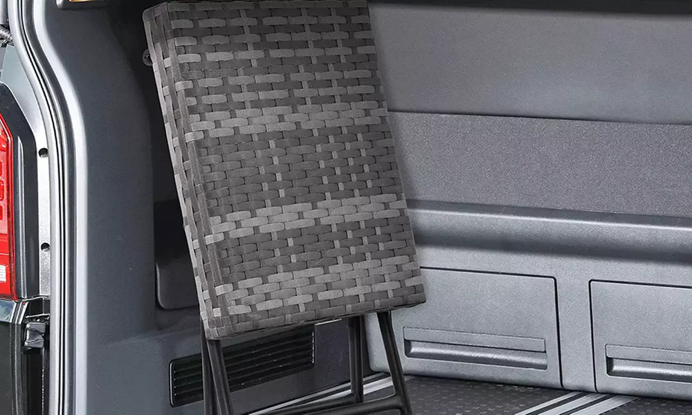 Outsunny Foldable Rattan-Effect Table