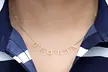 Personalized 10K Solid-Gold Spaced Letter Name Necklace from MonogramHub (61% Off) - Second Medium