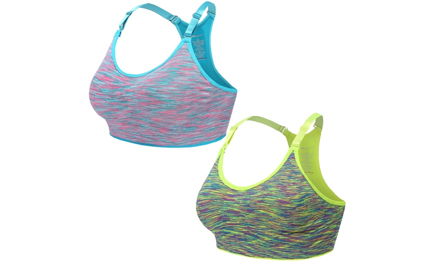 Image 4: Two Maddie Marl Sports Bras