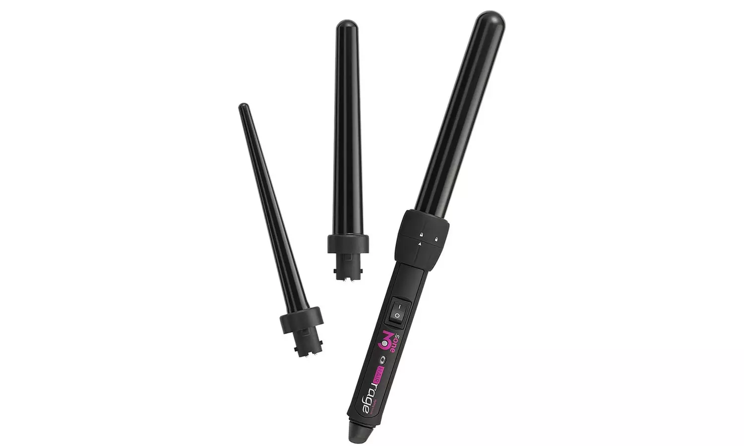 Hair Rage 3-in-1 Clipless Ceramic Curling Iron Set - Primary Image