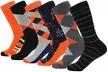 Mio Marino Men's Bold Designer Dress Socks in Gift Box (6 Pairs) - Second Medium
