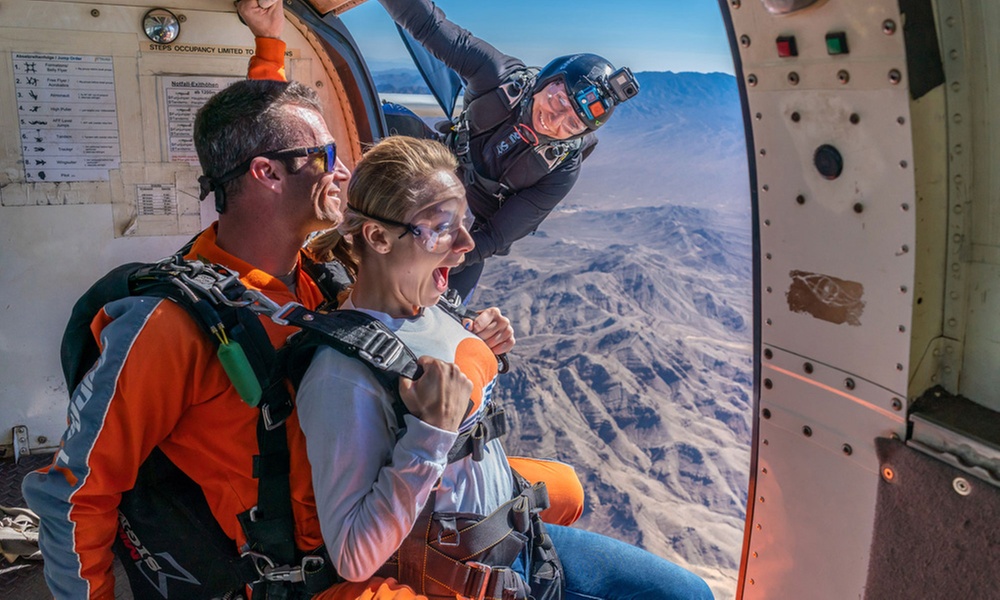 Up to 38% Off Tandem Skydiving Jumps at ☆ GoJump ☆ Las Vegas