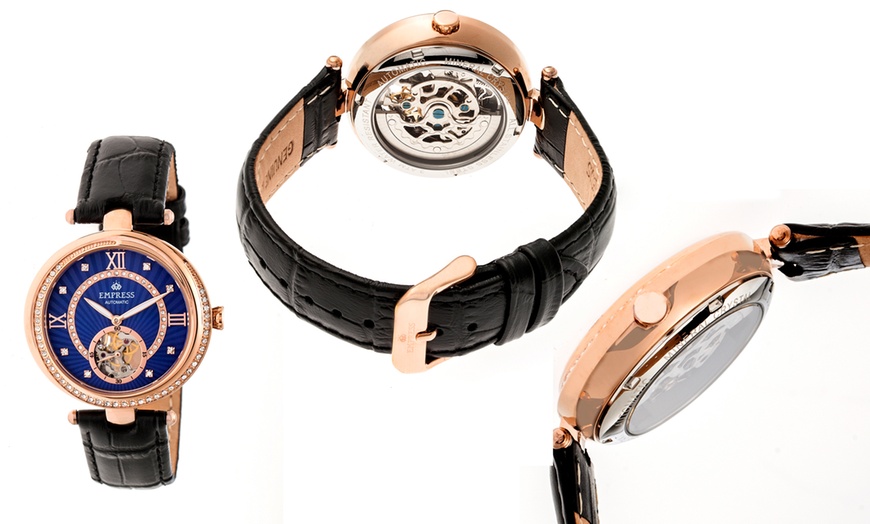 Image 9: Horloges met leren band