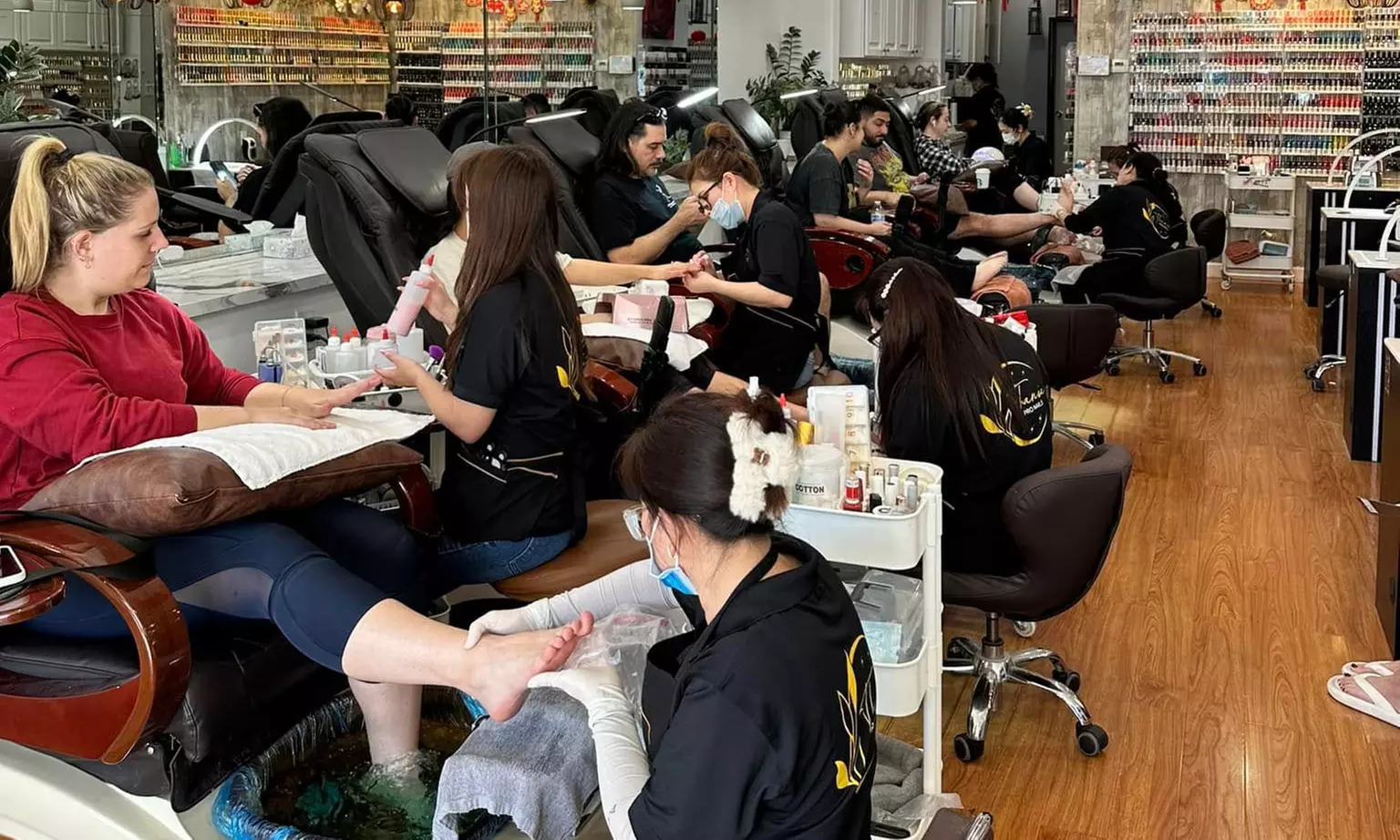 Get a Full Set of Acrylics, Gel Mani & Pedi for Stunning Nails
