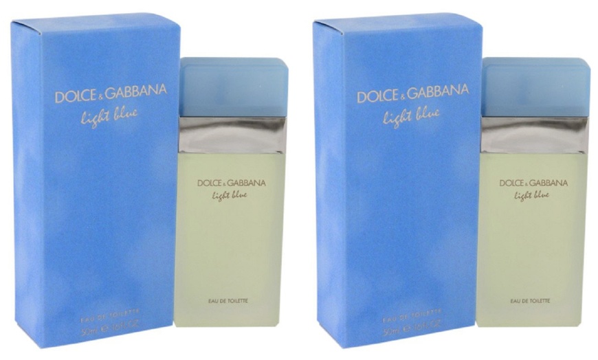 Image 2: One or Two Dolce & Gabbana Light Blue Eau de Toilette 50ml Sprays