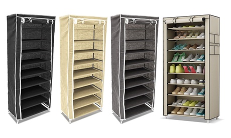 Scarpiera armadio con 10 ripiani Bakaji disponibile in 2 modelli e 3 colori