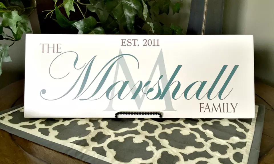 Personalized Painted Wooden Family Wall Signs (Up to 51% Off) - Second Medium