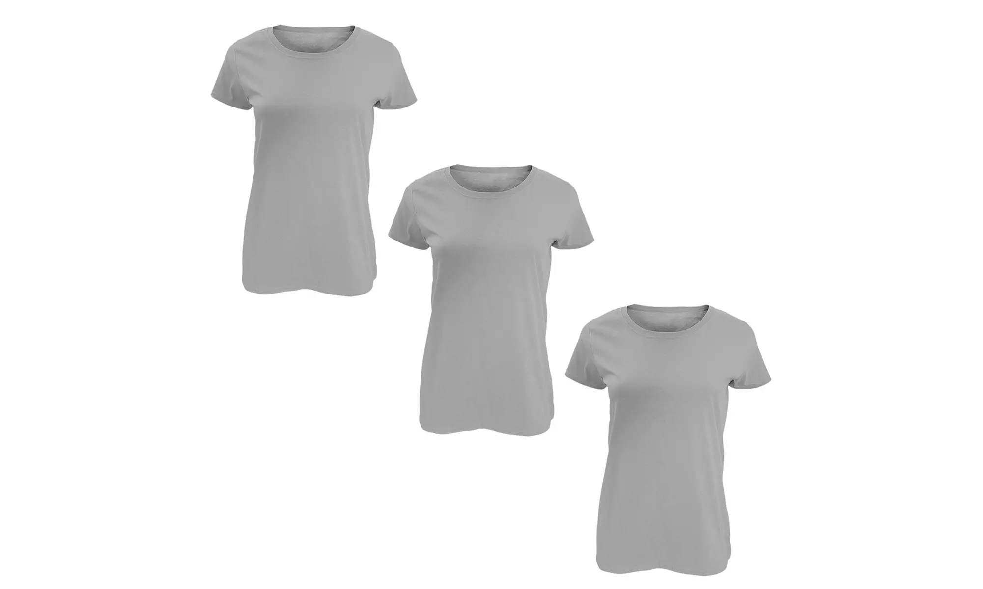 Pack of Three Soft Cotton Basic T-Shirts