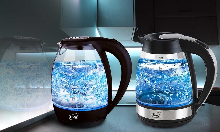 Image 1: NEO Cordless Illuminated Glass Kettle