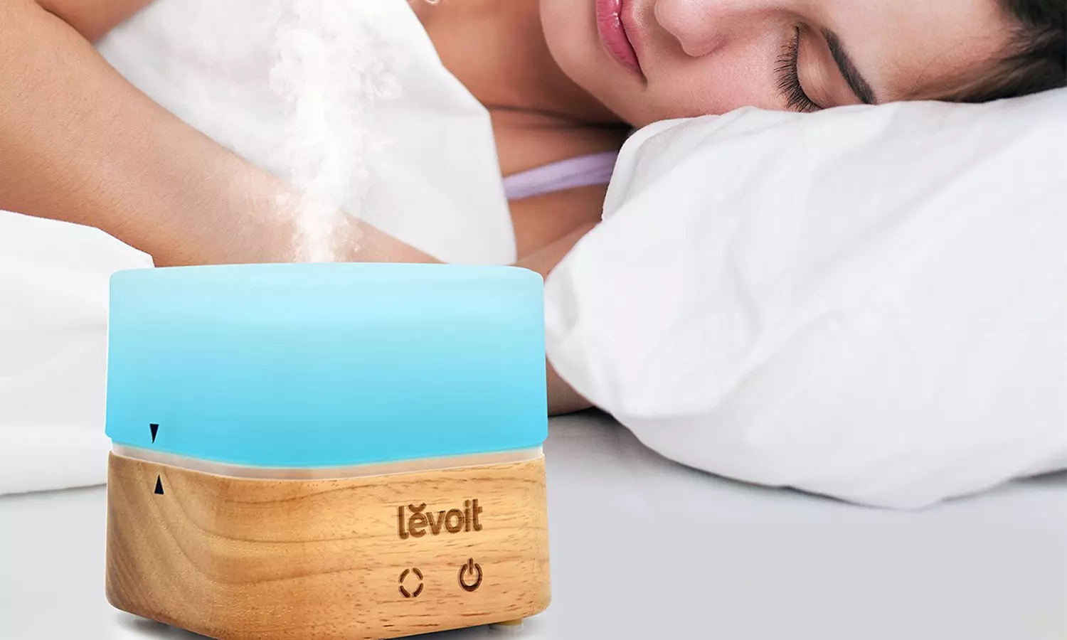 1x Ultraschall-Aroma-Diffusor mit 7 verschiedenen LED-Farben für kleinere und mittelgroße Räume - Primary Image