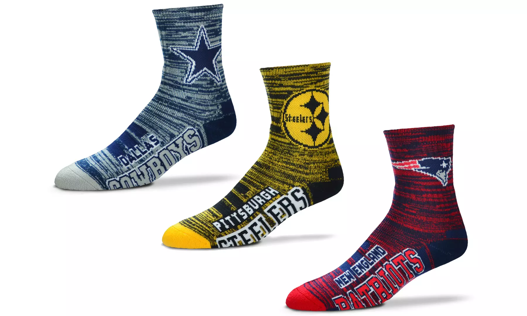 Officially Licensed NFL Motion Stripe Crew Socks - Primary Image