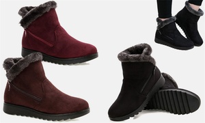 Women's Waterproof Plush Warm Ankle Boots