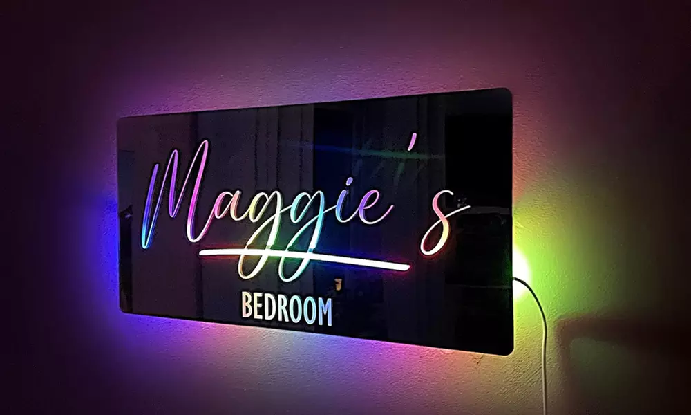 Custom Mirror Sign from Justyling