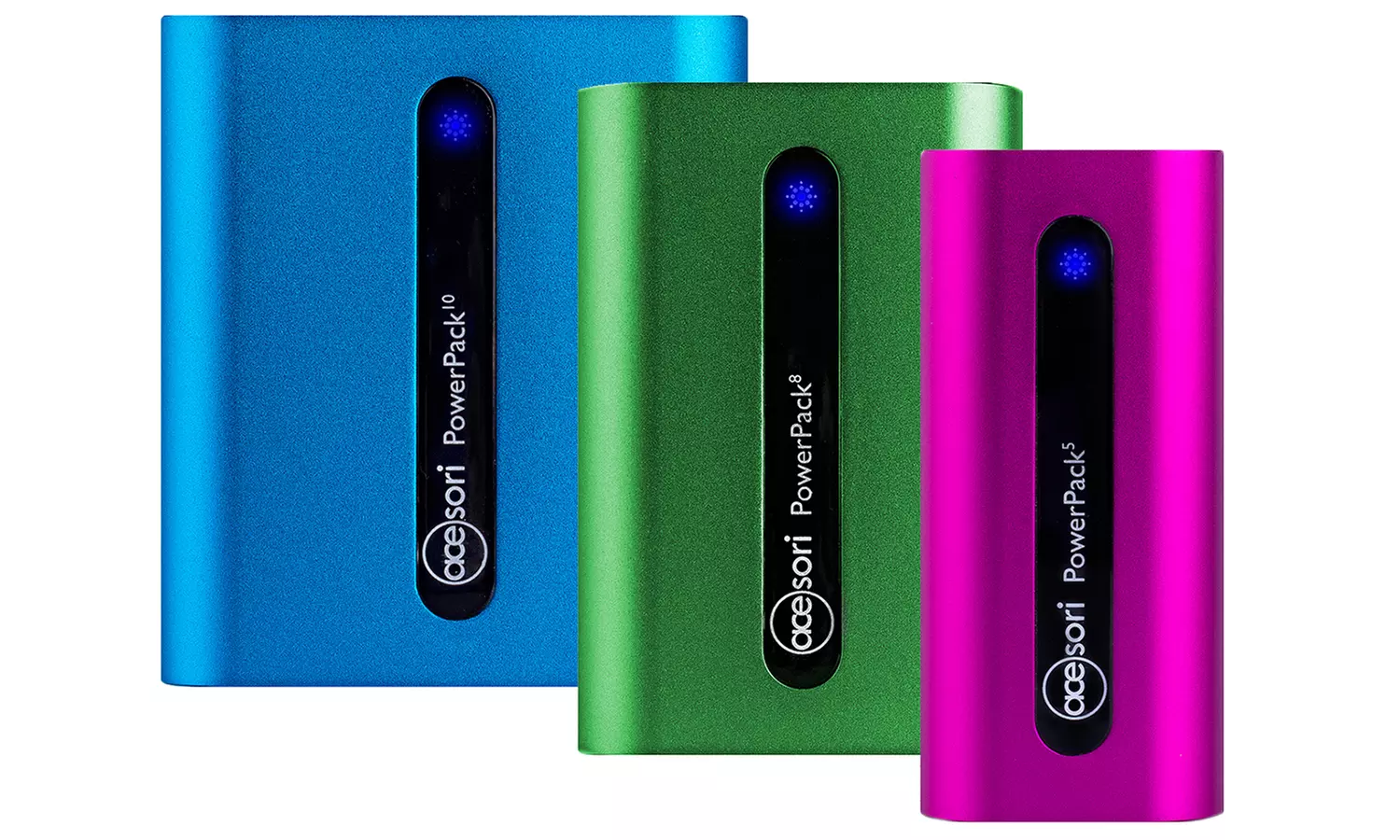 Acesori Aluminum Power Bank Battery Chargers - Primary Image
