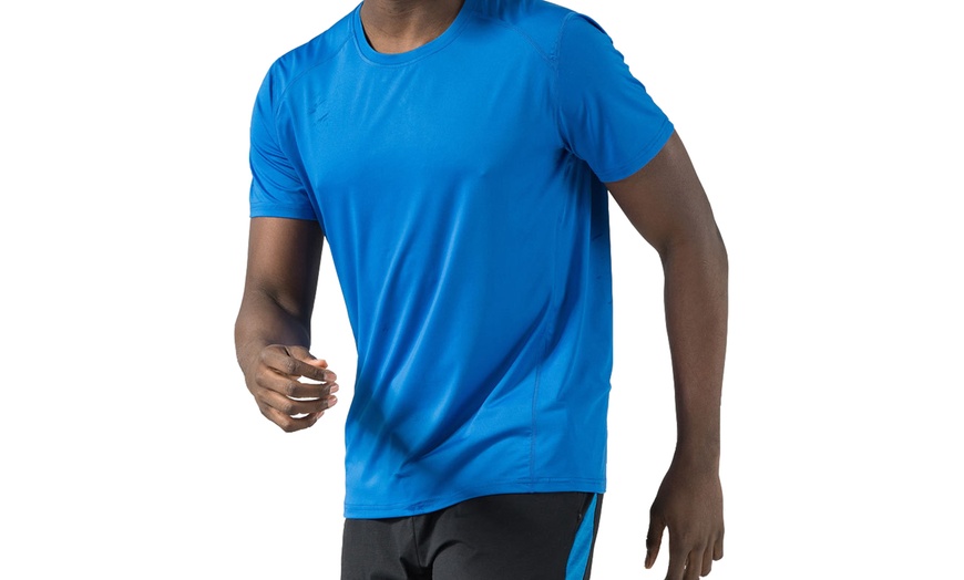 Image 6: Blu Apparel Men's Dry Fit Moisture Wicking Activewear T-Shirts