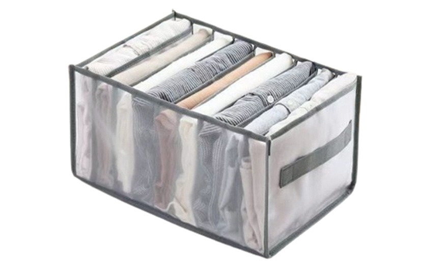 Image 6: Two-Piece Foldable Drawer Divider Clothes Storage Organisers