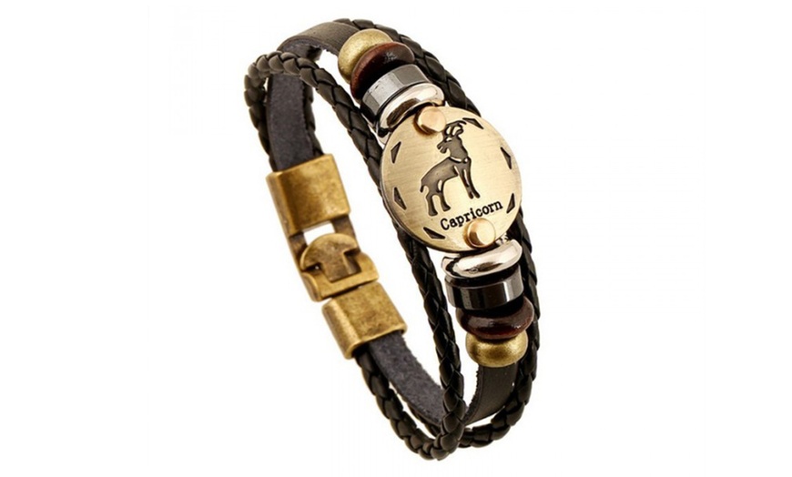 Image 5: Bracciale unisex con segno zodiacale